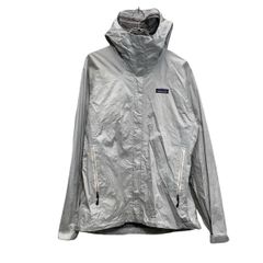 patagonia ジップアップ ナイロン ジャケット パタゴニア レディース M ホワイト マウンテンパーカー 古着卸 アメリカ仕入 a609-5147