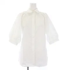 3.1 フィリップリム 3.1 phillip lim LANTERN SLV SHIRT W LATTICE TRIM ブラウス シャツ 五分袖 ランタンスリーブ 2 M 白 ホワイト /KHのサムネイル