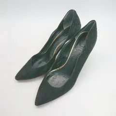 ◇ DIANA ダイアナ ポインテッドトゥ ヒール 異素材 シンプル オシャレ 綺麗め パンプス サイズ24.5 ブラック レディース E  【1307210020118】