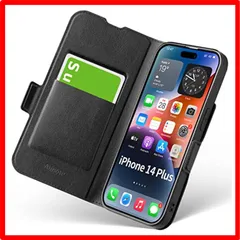 【匿名配送】 iphone14plus_ブラック iPhone14Plusケース 手帳型 薄型 iPhone14プラス スマホケース レザー 全面保護 耐衝撃 