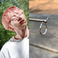 防弾少年団 フープピアス《ジョングク》BTS アクセサリー レディース