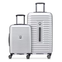 新品：DELSEY スーツケース 2個セット シルバー/移動に/旅行・出張に/海外旅行など