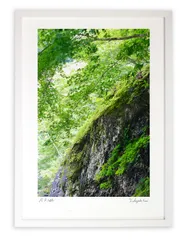 版画 絵画 清涼な夏山/アートフォト インテリア 額入り 額装込 風景画 油絵 ポスター アート アートパネル リビング 玄関 プレゼント モダン アートフレーム 飾る Mサイズ おしゃれ 壁掛け 絵