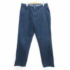 W33/古着 ノーティカ ブランド パンツ メンズ ワンポイントロゴ 紺 ネイビー 25mar13 中古 ボトムス ロングのサムネイル