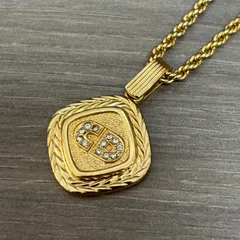 ★Christian Dior クリスチャンディオール ネックレス CDロゴ