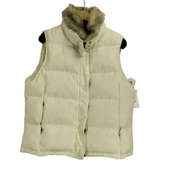 エルエルビーン L.L.Bean 00s 襟ファー ダブルジップダウンベスト レディース  Lのサムネイル