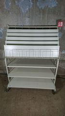 中古 什器 中古什器 マガジンラック   什器 コンビニ什器 書棚 店舗 備品 マガジンスタンド ディスプレイ 雑誌スタンド 1  什器デポ