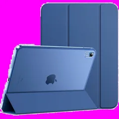 【特価商品】タブレットカバー ウェイクアップ/オートスリープ機能付き ケース（10.9インチ、2022モデル、第10世代用）スリムスタンドハードバック (紺) 10 iPad JEDirect