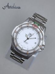 『VRW-247』☆時計☆TAG HEUER (タグホイヤー)☆699.706K☆4000シリーズ☆W文字盤 自動巻き　男女兼用 腕時計☆稼動品☆