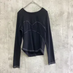 SUGAR SPOON シュガースプーン　ビスチェラインロングスリーブTシャツ　レディース　黒　Fサイズのサムネイル