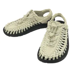 KEEN / キーン | UNEEK W ウーブン スニーカー サンダル | 24.5 | ホワイト / ブラック | レディース