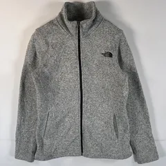 古着 ザ・ノースフェイス THE NORTH FACE フルジップフリースジャケット ワンポイントロゴ アウトドア S  グレー系 レディース