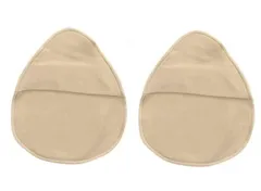 [ミコプエラ] 乳癌パッド シリコンパッド 専用カバー 2枚セット 人工乳房保護カバー ホックなし (水滴型, XL) [XL] [水滴型]