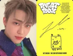 【中古】コレクションカード(男性) NCT DREAM/ジェミン(Jaemin)/裏面黄・印刷サイン、メッセージ入り/CD「Beatbox(Photobook Ver.)」(NEW SCHOOL Ver.)封入特典フォトカード