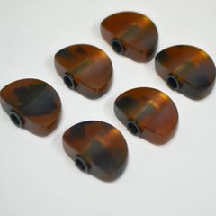 ゴトー製対応ウッドペグボタン /5Aハワイアンカーリーコア材 クリア 