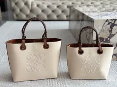 【今日特価】Loewe Canvas Tote Bag ロエベ キャンバス ショッピングバッグ（S:23×22cm / M:27×24cm）