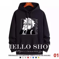 新品 ハンター×ハンター キルア＝ゾルディック 周辺 パーカー フード付き 春秋冬 薄/厚手 コート スウェット男女兼用 上着 長袖 日常仮装