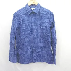 ◇ Θ R.NEWBOLD アールニューボールド チェック柄 長袖 シャツ サイズM ブルー系 メンズ E  【1507030010201】
