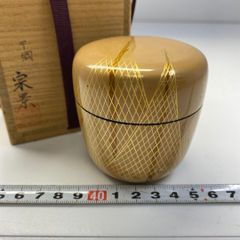 武蔵野蒔絵 「雪吹棗」中出松峰作 共箱 茶道具 （4） - メルカリ