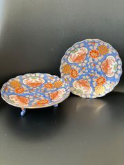 未使用！鳥取民藝 中井窯 深鉢 染め分け大皿 24cm 飾り皿 牛ノ戸