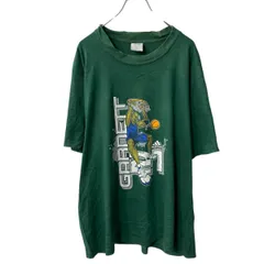 adidas 半袖 プリントTシャツ 2XL グリーン ビッグサイズ バスケ 古着卸 アメリカ仕入 a705-5568