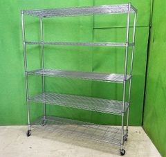 NISSIN】W121cm ガラスのショーケース 棚2段 カギ無し 照明無し