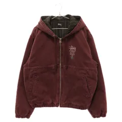 STUSSY (ステューシー) 22AW Canvas Insulated Work Jackt 115649 キャンバス ワークジャケット フード付きジップパーカー ボルドーのサムネイル