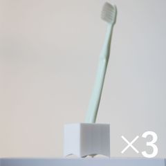 点で立つ 歯ブラシスタンド（3個セット）　/　歯ブラシホルダー 歯ブラシ立て 速乾 衛生的