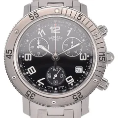 エルメス HERMES CL2.910 クリッパー ダイバー クロノグラフ クォーツ メンズ良品 K#128894のサムネイル