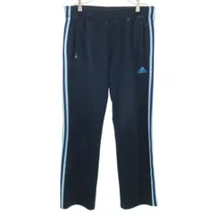 adidas アディダス トラックパンツ S ネイビー ジャージ メンズ 古着
