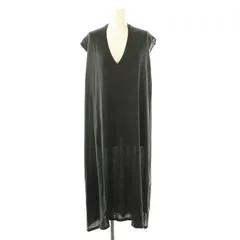 ヒューマンウーマン HUMAN WOMAN ニットワンピース Vネック M チャコールグレー /MI ■OS ■FR