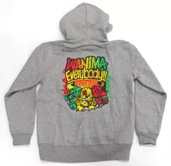 【中古】衣類 WANIMA EVBD パーカー グレー Lサイズ 「Everybody!! Tour」 