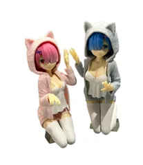 O8338O16 未開封 A賞 レム&ラム Nyanko mode 一番くじ Re:ゼロから始める異世界生活 いつでもあなたと一緒だよ 箱やや歪み有り Re:ゼロ レム A賞フィギュア 未開封品 未開封品 美品 フィギュア A