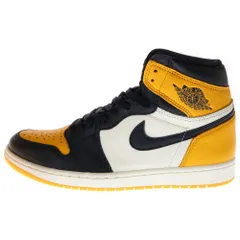 NIKE (ナイキ) AIR JORDAN 1 RETRO HIGH OG TAXI エアジョーダン1 ハイ OG タクシー ハイカットスニーカー イエロー/ブラック US9.5/27.5cm 555088-711