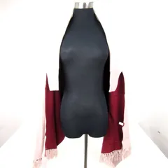 アクシーズファム バイカラー ニット袖付 ストール 未使用 ブランド レディース ベージュ axes femme