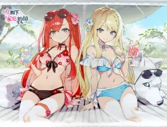 【中古】タペストリー [単品] 七野りくイラスト オリジナルB2タペストリー 「公女殿下の家庭教師 cura画集 1 ゲーマーズ【超】限定版」 同梱特典