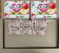 不二家 ご褒美ハートチョコレート濃厚白桃 35g　35個入り