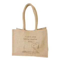 スヌーピー グッズ バッグ ピーナッツ キャラクター ジュートバッグM