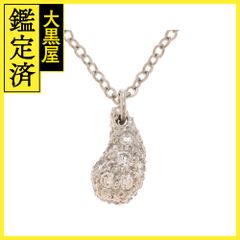 TIFFANY&CO　ティファニー　ティアドロップネックレス　PT950　プラチナ　ダイヤモンド　2.8g【431】