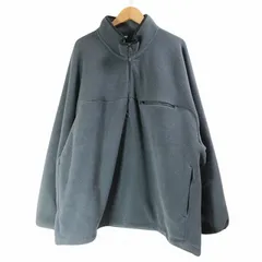 ユニクロ UNIQLO 美品 24AW 大きいサイズ フリースオーバーサイズハーフジッププルオーバー 341-471233 長袖 ハイネック 4XL ダークグレー X