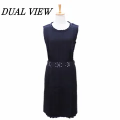DUAL VIEWデュアルヴュー　ノースリーブワンピース　サイズ38 DUAL VIEW ノースリーブワンピース 38 - メルカリ