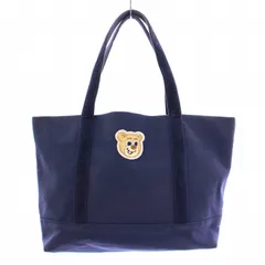 フェイラー FEILER LOVERARY OLD TEDDY オールドテディ ワッペントートバッグ ハンドバッグ キャンバス ロゴ 刺繍 紺 ネイビー L/OTE-163164 /BB ■OF