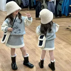 子供服 女の子 セットアップ キッズ 長袖 上下セット トップス トレーナー スカート 2点セット おしゃれ 可愛い カジュアル 春 秋 冬 キッズ ジュニア 子供 韓国 お出かけ 幼稚園 小学生 heiniqiu10