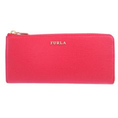 未使用 フルラ レザー レッド 赤 L字ファスナー 長財布 財布 1703 FURLA