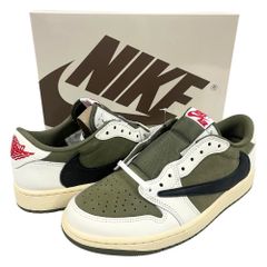 NIKE ナイキ 品番 DM7866-200 AIR JORDAN 1 LOW OG SP Reverse  Olive Travis Scott トラヴィススコット シューズ US9=27cm 正規品 / 50469