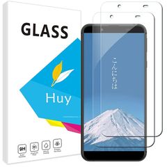 Huy Android ONE S7 用のガラスフイルム Sense3 Basic/SHV48 用のフイルム【2枚セッ】 日本旭硝子製 強化ガラス 液晶 保護フィルム 貼り付け簡単 硬度9H 防指紋 1