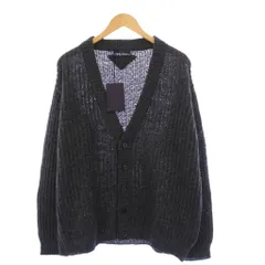 プラダ PRADA タグ付き ニットカーディガン 長袖 トライアングルロゴ 46 グレー  UMG103 /KHのサムネイル