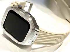 アップルウォッチ改良版新作カバーケースApple Watchラバーベルトカスタム115