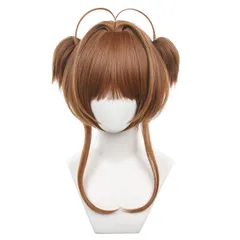新品 カードキャプターさくら コスプレウィッグ 木之本桜 ウィッグ 耐熱ウィッグ アニメウィッグ 仮装 変装ウィッグ 日常撮影 ハロウィン 文化祭 校祭 コスプレ用小物 ウィッグネット付き