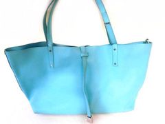 3F ティファニー トートバッグ ■ ティファニーブルー系 レザー バッグ レディース Tiffany & Co. □7F